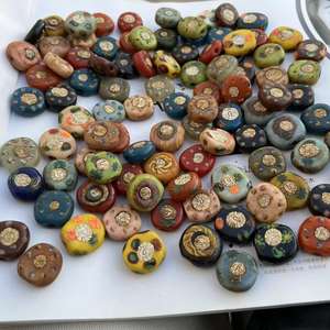 Perles de Murano de style tibétain, perles en verre de style népalais, perles en vrac pour collier, bracelet, perles népalaises pour la fabrication de bijoux - Product Image 5