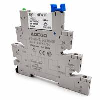 Module de relais à interface mince 6A 24V - Relais SPDT à montage sur rail DIN avec indicateur LED et circuit de protection pour contrôle PLC
