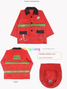 Juego <span class=keywords><strong>de</strong></span> rol Día <span class=keywords><strong>DE</strong></span> LA CARRERA Niños Ocupación Rendimiento Niños Niñas Bombero Vestir Fuego Traje <span class=keywords><strong>de</strong></span> jefe <span class=keywords><strong>de</strong></span> simulación Traje <span class=keywords><strong>de</strong></span> bombero - Product Image 2