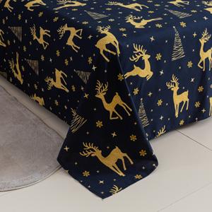 Ensemble de literie de Noël pas cher microfibre lit de Noël drap plat taies d'oreiller avec arbres de Noël cerfs motif housse de <span class=keywords><strong>couette</strong></span> ensemble - Product Image 5