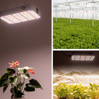 Lampe de culture LED 100W, spectre complet, étanche IP65, à intensité variable, pour la floraison, les plantes d'intérieur, l'hydroponie, la serre, l'éclairage de croissance, en aluminium