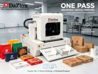 Imprimante numérique DZ400 à passage unique, machine d'impression directe haute vitesse pour sacs en papier, cartons, boîtes à pizza, emballages en kraft