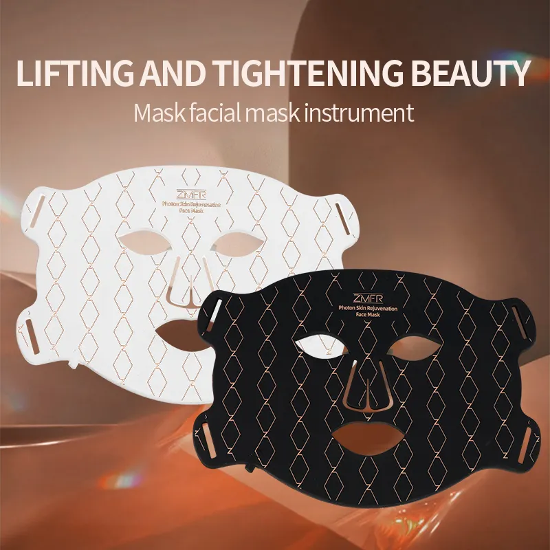 Nuova maschera led di tendenza maschera in silicone led per terapia della luce a 4 colori