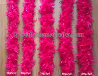 Boa en plumes de dinde Chandelle rose, blanc et rouge en vrac pour décoration, artisanat DIY, costumes, danse, carnaval, fête, accessoire de vêtement