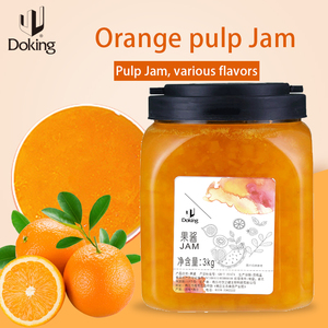 Oem Mandarin <span class=keywords><strong>Orange</strong></span> <span class=keywords><strong>Jam</strong></span> với bất trái cây bột giấy cho trà bong bóng, trái cây trà, bánh & món tráng miệng - Product Image 2