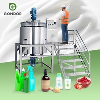 Pâte à crème glacée en gel d'aloès 50l Lait Mélangeur sous vide Homogénéisateur chimique Réservoir Agitateur Machine pour parfum
