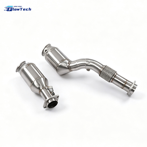 Collecteur d'échappement turbo en acier inoxydable 304 pour BMW M3 M4 F80 F82 F83 S55 3.0T, amélioration des performances, pliage à la mandrin, Euro 5, 200 cellules - Product Image 3