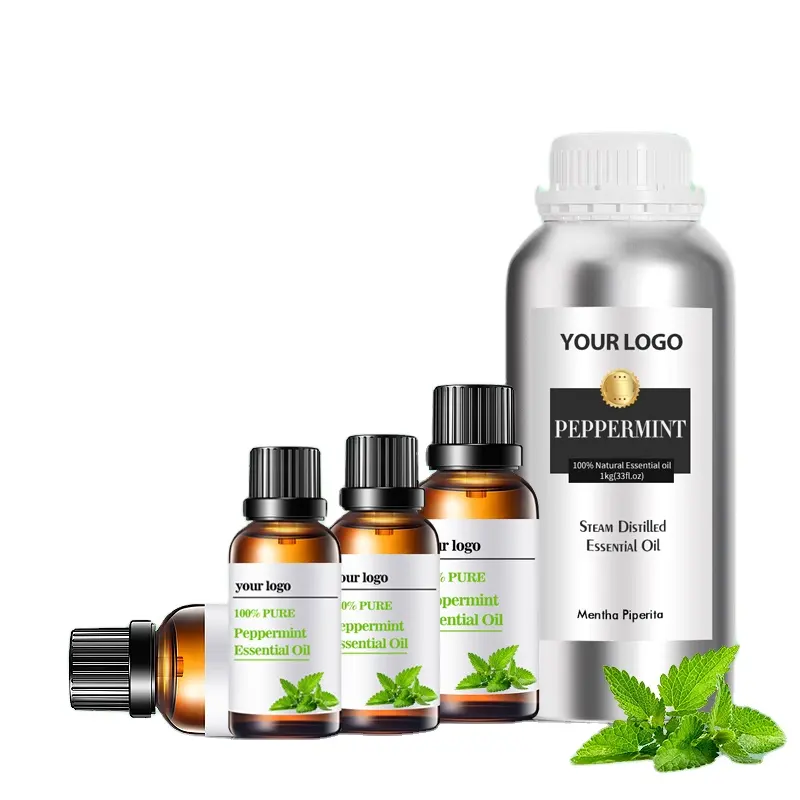 Super Refresh Peppermint Hair Scalp Serum Mint Oil Private Label Herbal Oil Anti-itching Scalp Serum Mint Oil