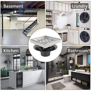 <span class=keywords><strong>Drain</strong></span> de sol invisible en acier inoxydable 304, design 2 en 1 |   <span class=keywords><strong>Drain</strong></span> de douche carré 150x150 MM pour cuisine et salle de bain - Product Image 6