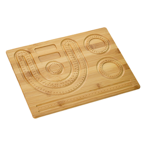 Bandeja de herramientas de madera maciza pintada y sostenible con temática de amor, marca Jeeves - Product Image 1