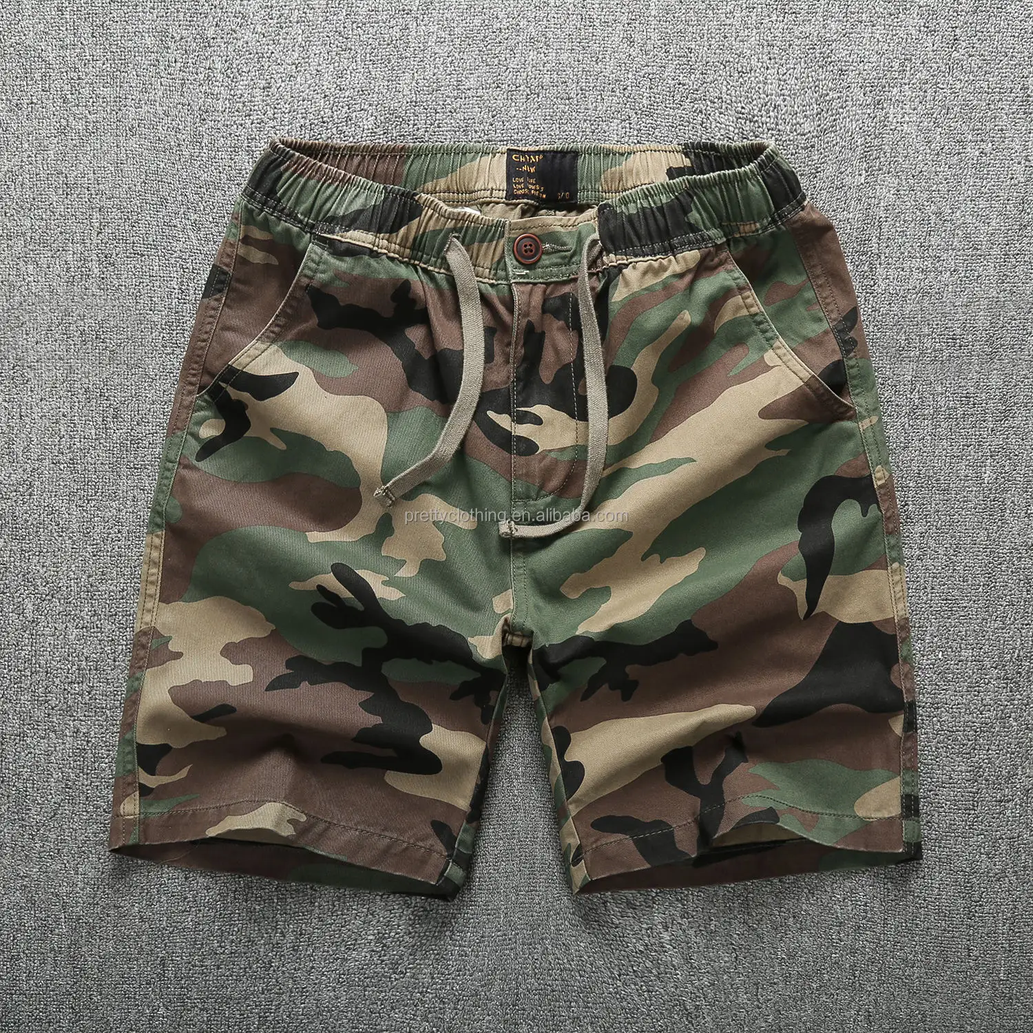 Custom LOGO 2023 High Quality Cargo Shorts Men Summer Casual Style 100% Cotton Multi Pocket Short Mens Camouflage Shorts