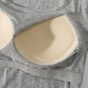 Canotta Aderente di Alta Qualità OEM, <span class=keywords><strong>Taglia</strong></span> <span class=keywords><strong>Grande</strong></span>, Traspirante, per Donna, con Reggiseno Incorporato - Product Image 4