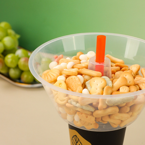 Vaso Desechable para Snack y Bebida con Popote Personalizado, Tazón para Pollo Frito, Vaso para Hot Pot, Vaso de Plástico para Comida para Llevar con Bandeja al Por Mayor - Product Image 5