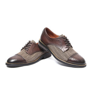 Chaussures habillées formelles classiques et élégantes en cuir de vachette véritable fabriquées à la main de haute qualité de créateur original Oxford - Product Image 2