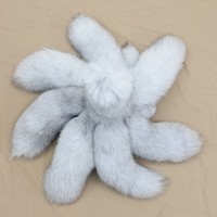 Porte-clés réaliste en fourrure de renard shaggy de 15,75 pouces, accessoire décoratif pour sac à main, sac à dos, cosplay, Followmee