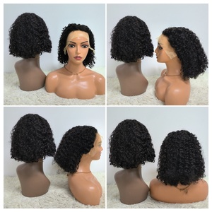 โปรโมชั่น Letsfly วิกผมบ๊อบลอนน้ำ 27$  วิกผมหน้าผากลูกไม้ 13x4 ขนาด 10 12 14 นิ้ว น้ำหนัก 200 กรัม ผมแท้แบบดิบ ขายส่งวิกผมมนุษย์แบบลอน 200% - Product Image 4