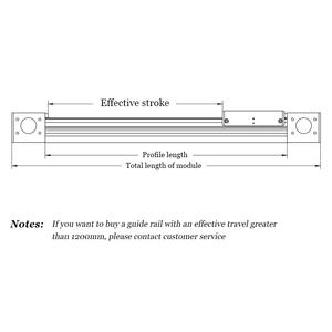 Modulo lineare a cinghia sincrona modulo guida motorizzato a scorrimento lineare motorizzato guida lineare precisa Include motore passo-passo basso Nois - Product Image 6
