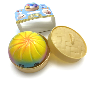 Colorful Gradient Steamed Bun Soft Squeeze Stress Dumplings with Powder Filling for Table Anxiety Relief Office Decor - Product Image 5