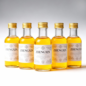 100ml Round Mini Liquor Samples Clear Glass Liquor Bottle with Custom Labeling for Vodka <strong>Gin</strong> &amp; <strong>Ginger</strong> Juice Brands - Product Image 6
