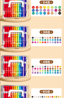 Stylos marqueurs acryliques mignons pour dessin animé, 12/24/36/48/60/84/120 couleurs, forte couverture, sans odeur, ne pénètre pas facilement le papier
