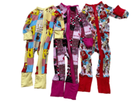 Vêtements en bambou personnage marque Sleepers Sleepsuit nouveau-né Footie fermeture éclair bébé ferme Animal barboteuse