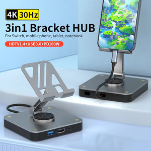 Support de manette réglable 3 en 1 NS2-332 avec concentrateur USB-C, HDTV 2.0 <span class=keywords><strong>4K</strong></span> 60 Hz, ports USB 2.0 et de charge PD 100W pour Nintendo <span class=keywords><strong>Switch</strong></span> <span class=keywords><strong>OLED</strong></span> - Product Image 6