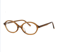 Lunettes de lecture ovales en acétate HL56076 à motif rayé, légères, unisexe, largeur de lentille 52 mm, pour usage quotidien