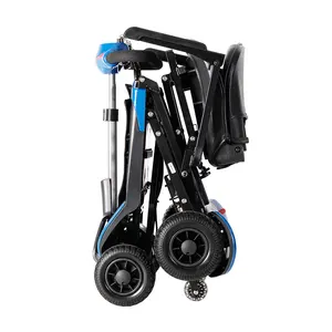 Enhance Foldable Travel Elderly Scooter Transformer Electric 4 Wheel Folding Mobility Scooter Lightweight Portable