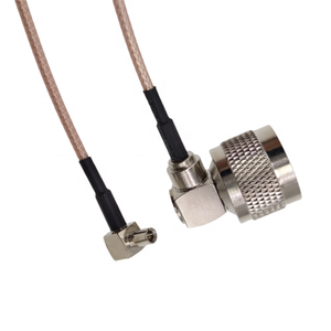 Cable de Extensión Pigtail RG316 de Baja Pérdida con Conector N Macho a Conector TS9 Macho en Ángulo Recto, Personalizado de Fábrica, 20CM para Antena - Product Image 1