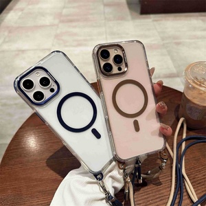 สายคล้องคอแบบถอดได้พร้อมแม่เหล็กสำหรับชาร์จไร้สายแบบใส สำหรับเคสโทรศัพท์ iPhone 16 15 14 13 12 Pro Max - Product Image 2