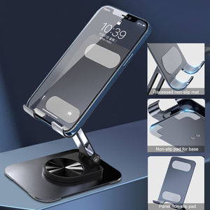 ขาตั้งโทรศัพท์แบบปรับได้และพับเก็บได้ ทำจากอะลูมิเนียม - หมุนได้ 360 องศา ขายดี °   หมุนได้ ไม่ลื่น เหมาะสำหรับโทรศัพท์มือถือ iPad - Product Image 4