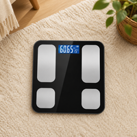 Balance connectée professionnelle de masse grasse numérique avec Bluetooth et application, capacité 180 kg, pour la santé (vente en gros)
