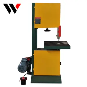 WFSEN Mesin Gergaji Pita Vertikal Manual, Gergaji Pita Vertikal Pekerjaan Kayu 10 12 14 16 18 22 24 Inci 220V 800Mm