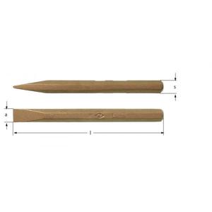 AMPCO - MA1230A Cincel manual, Aluminio Bronce-EAN 7630027460483 CINCELES ANTICHISPOS, CINCELES NEUMÁTICOS Y CUÑAS - Product Image 1