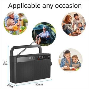 Radio Portátil Retro de Fábrica AM FM 97x52x190mm 60dB SNR USB con Batería AA, Doble Alimentación, 325g, Plástico ABS, Radio Estéreo para Casa y Exteriores - Product Image 5