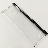 Étui à crayons transparent pour les examens - Étuis à crayons en PVC transparent avec fermeture éclair