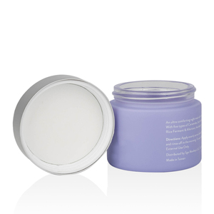 Envase cosmético morado mate personalizado de 50g, <span class=keywords><strong>crema</strong></span> facial, envase vacío, tarro de <span class=keywords><strong>Crema</strong></span> <span class=keywords><strong>para</strong></span> Ojos, tarro de <span class=keywords><strong>crema</strong></span> <span class=keywords><strong>para</strong></span> máscara de labios con tapa plateada - Product Image 3