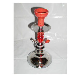 Mini pipas de agua de carbón de metal personalizadas plateadas para tienda y salón de centro comercial, venta al por mayor y suministros - Product Image 1