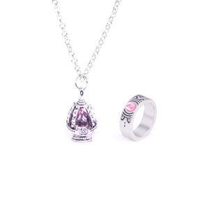 <span class=keywords><strong>Anime</strong></span> Magisches Seelen-Edelstein-Halskette und Geistkern-Ring-Set – Zubehör für den Großhandel - Product Image 5