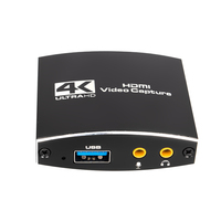 Tarjeta Capturadora de Video TVLooke 1080P/60Hz con Entrada de Micrófono, Salida USB2.0, Aleación de Aluminio para PS4, Transmisión de Audio de Juegos, OBS