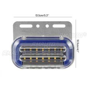 12 Luces LED de 24V para Marcadores Laterales de Coche/Camión, Luces Externas, Lámpara Indicadora de Señal, Luz Trasera de Advertencia para Remolque, Camión, Autobús, Barco - Product Image 2