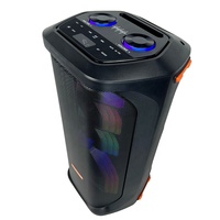Altavoz Recargable de 6.5 Pulgadas con Soporte OEM, 80W, LED RGB, Ligero, con Asa Integrada, Ideal para Fiestas al Aire Libre