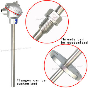 Sensor suhu termokopel suhu tinggi tipe K prefabrikasi, batang temperatur tanur 2520 baja tahan karat 130 Annealing - Product Image 2