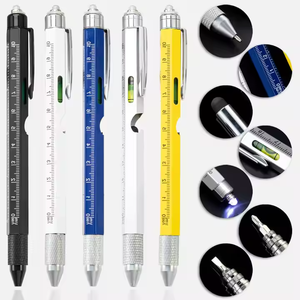 व्यक्तिगत रचनात्मक उपहार धातु <span class=keywords><strong>6</strong></span>-इन-1 मल्टीफ़ंक्शन टूल पेन के साथ शासक स्तर स्क्रूड्राइवर बॉलपॉइंट कस्टम लोगो - Product Image 2