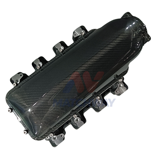 MATCHWAY New Design Dry Carbon Fiber Top Lid Lo-Ram Modular Intake Manifold New Condition for LS1/LS2/LS6 - Product Image 4