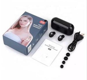 Cancelamento de ruído esportivo, venda quente, atacado, dente azul, 5.0, fone de ouvido estéreo, f9 f9tws f9-5c - Product Image 1