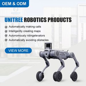Robot quadrupède intelligent robuste Unitree B2-W avec adaptation au terrain pour la patrouille industrielle et la gestion des projets d'ingénierie - Product Image 2