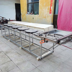 Feuille de pâte Pita tortilla à haute efficacité Presseur de crêpes Push Pancake Chapati Making Machine Équipement de boulangerie - Product Image 5