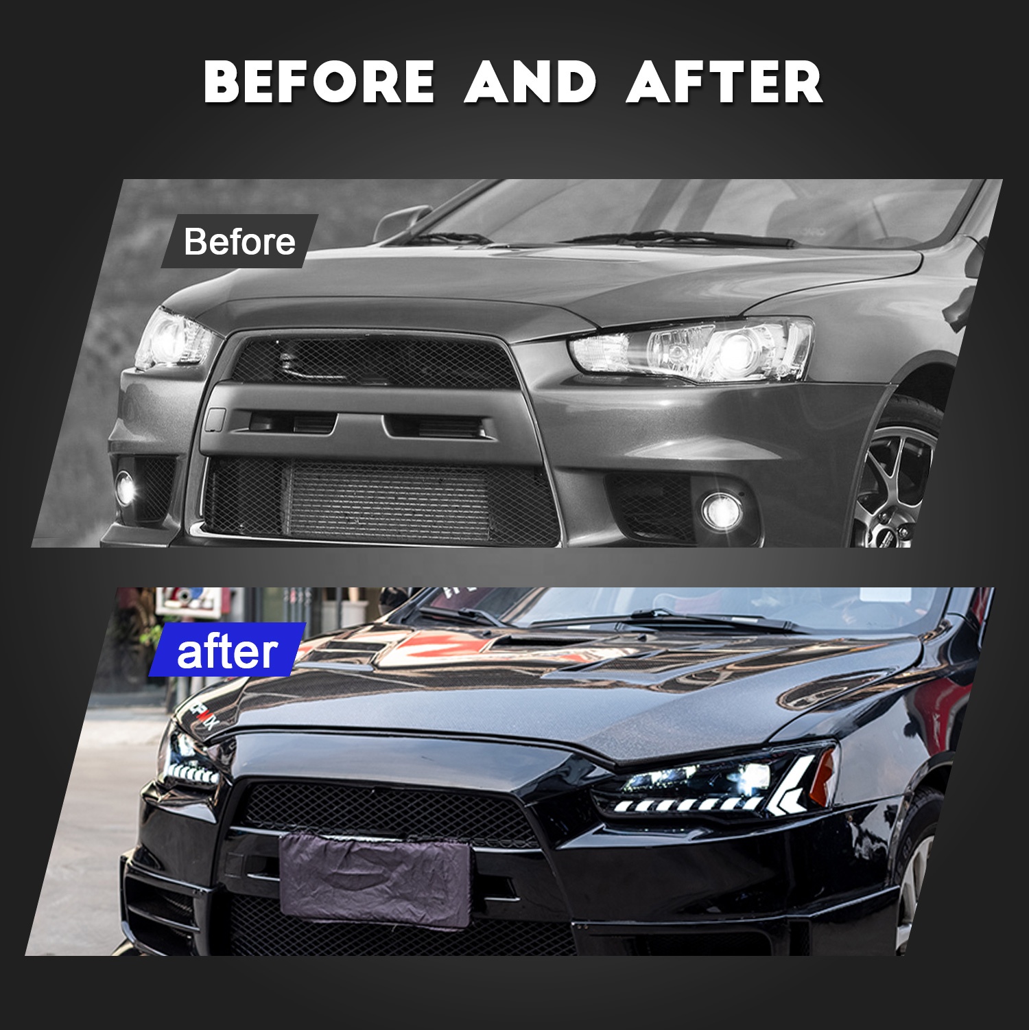 Hcmotion Factory E-Mark Start up Animation LED Headlights