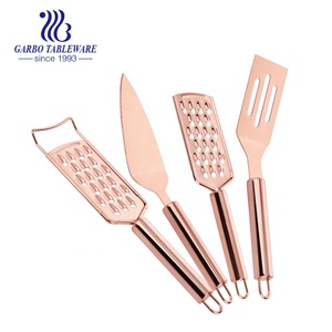 En gros <span class=keywords><strong>pas</strong></span> <span class=keywords><strong>cher</strong></span> non-bâton d'appareils ménagers de cuisine en acier inoxydable 430 rose doré royal cuisine outils de cuisson - Product Image 2